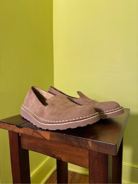 LL Bean Stonington Nubuck Slip-On Loafers Women’s 7 FISHERMAN CORE